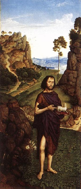 BOUTS, Dieric the Younger St John the Baptist fd oil painting picture